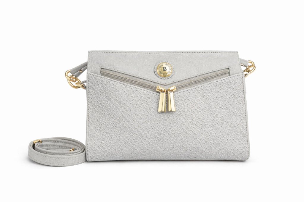 Crossbody Gris Perla