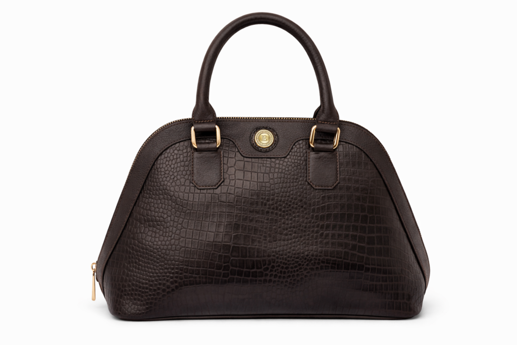 Descubre el Bolso Verona Café Oscuro de Batistello, un diseño elegante y sofisticado con textura grabada y acabado refinado, ideal para acompañarte con estilo en cualquier ocasión.